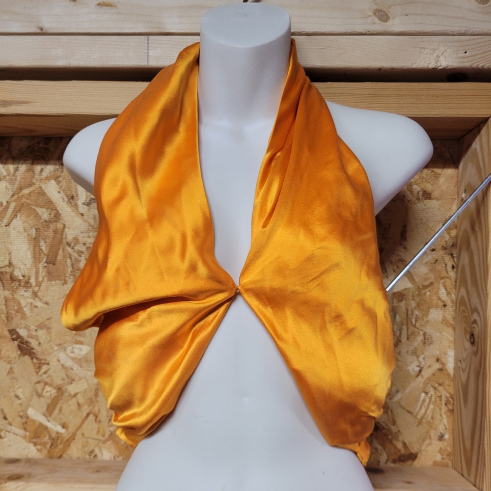 Nicholas Kiarni Orange Silk Top Size 8 Or 12 - Picture 2 of 7